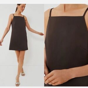 Tuckernuck Chocolate Satin Lara Mini Dress